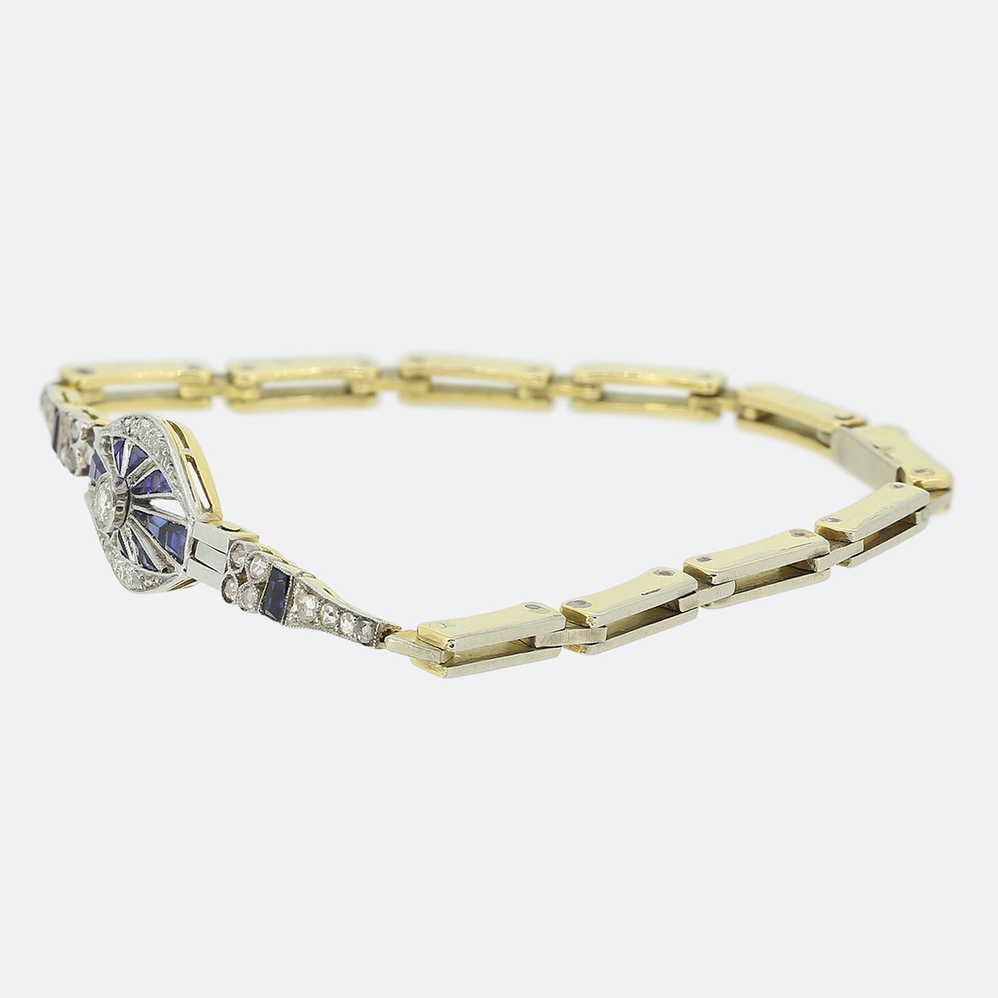 Art Deco Sapphire and Diamond Bracelet