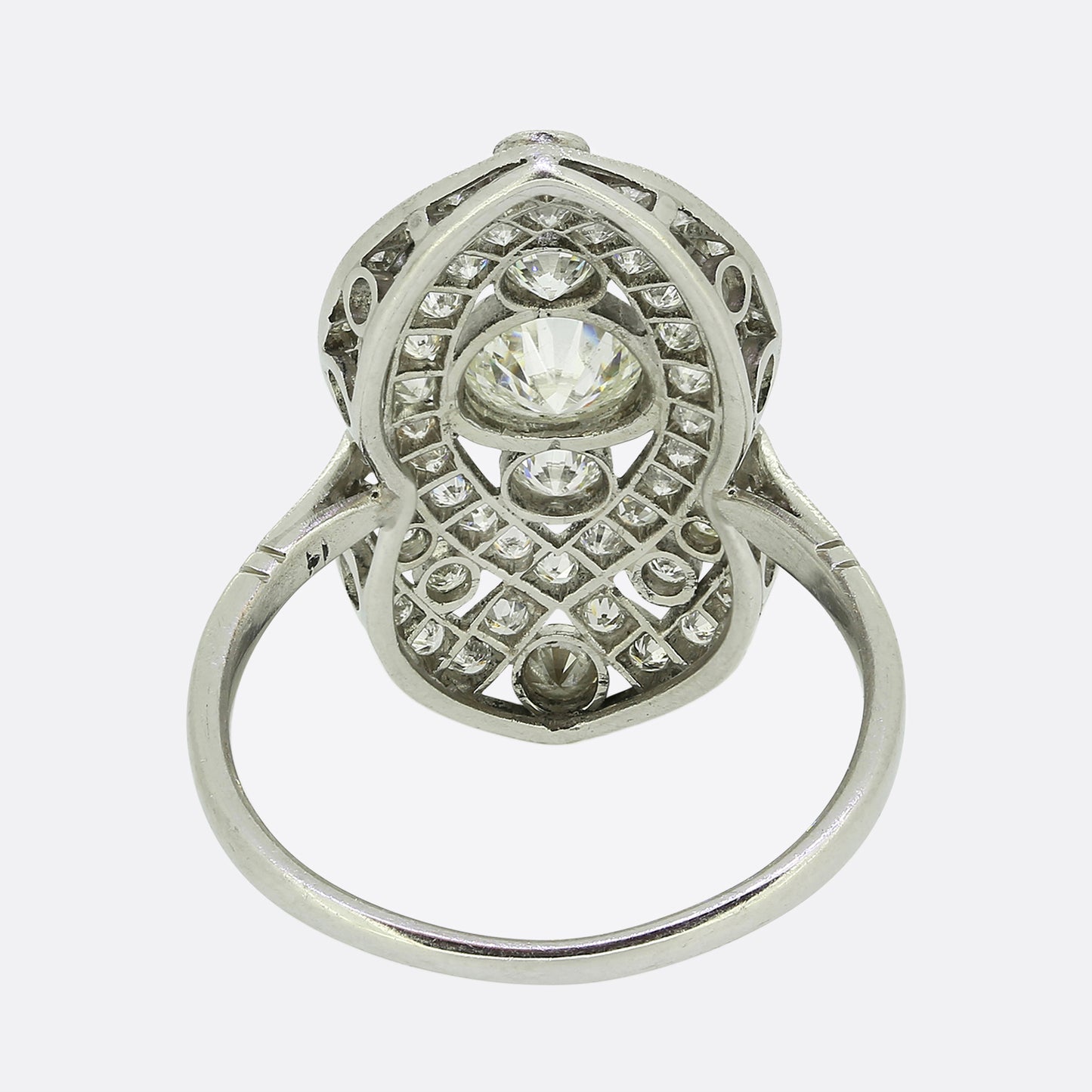 Art Deco Diamond Navette Ring