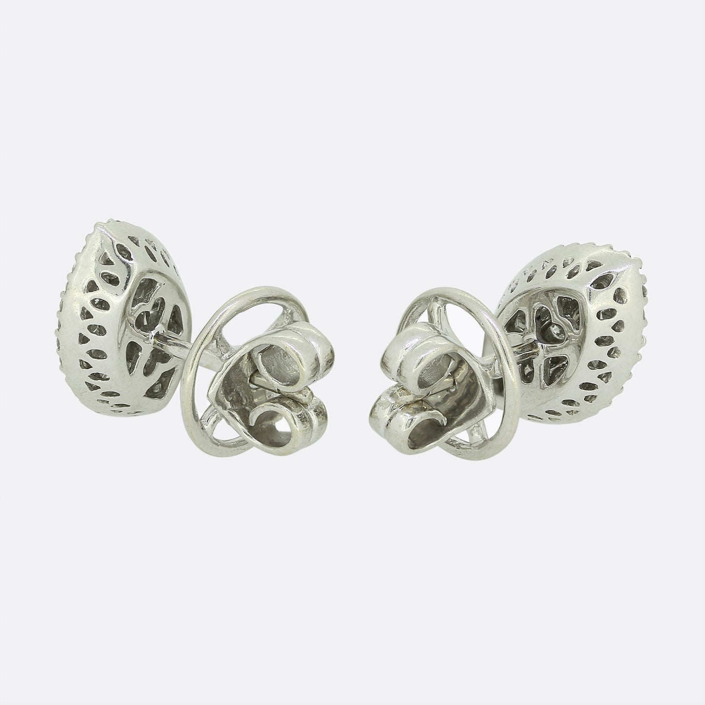 Multi Diamond Cluster Earrings