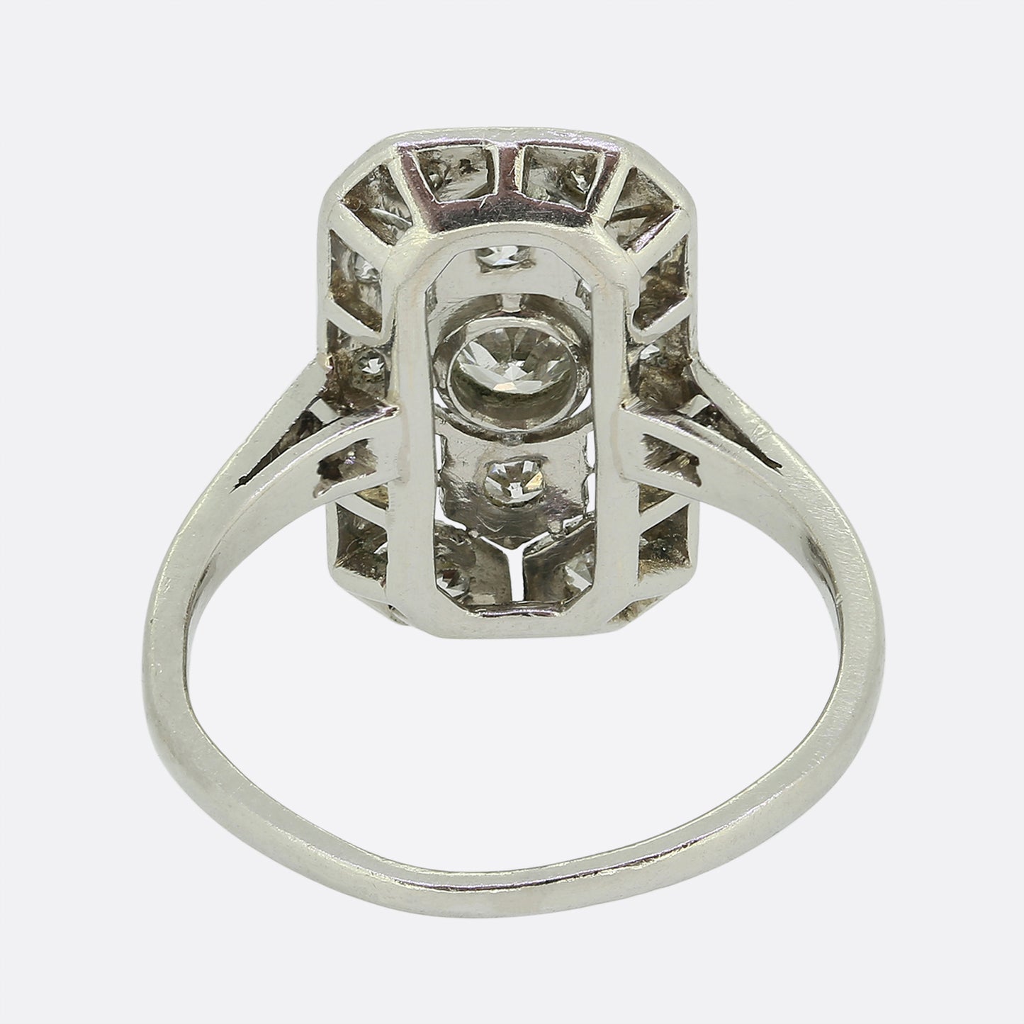 Art Deco Diamond Plaque Ring
