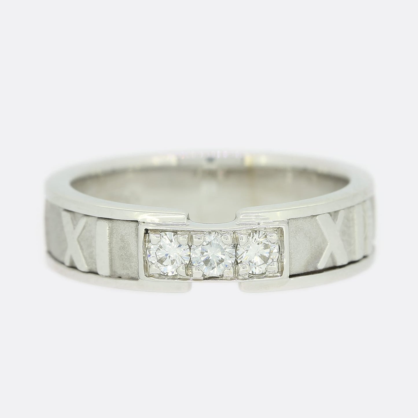 Tiffany & Co. Diamond Atlas Ring Size L (52)