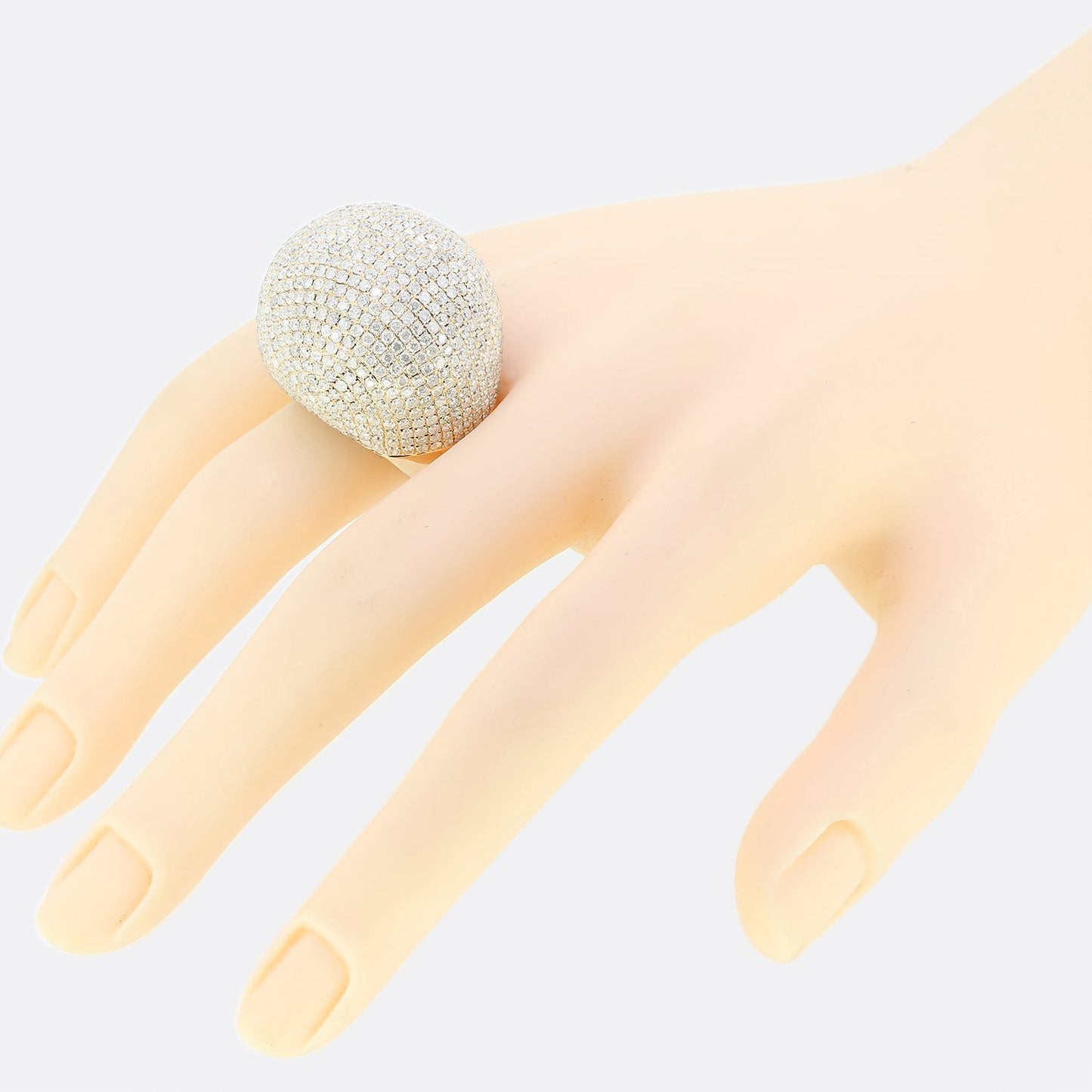 9.54 Carat Brilliant Cut Diamond Cocktail Ring