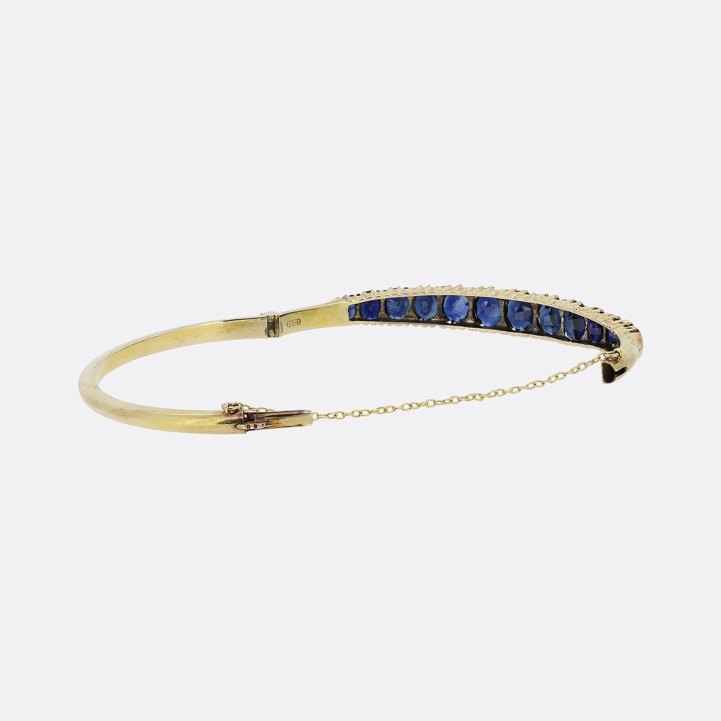 Edwardian Sapphire Hinge Bangle