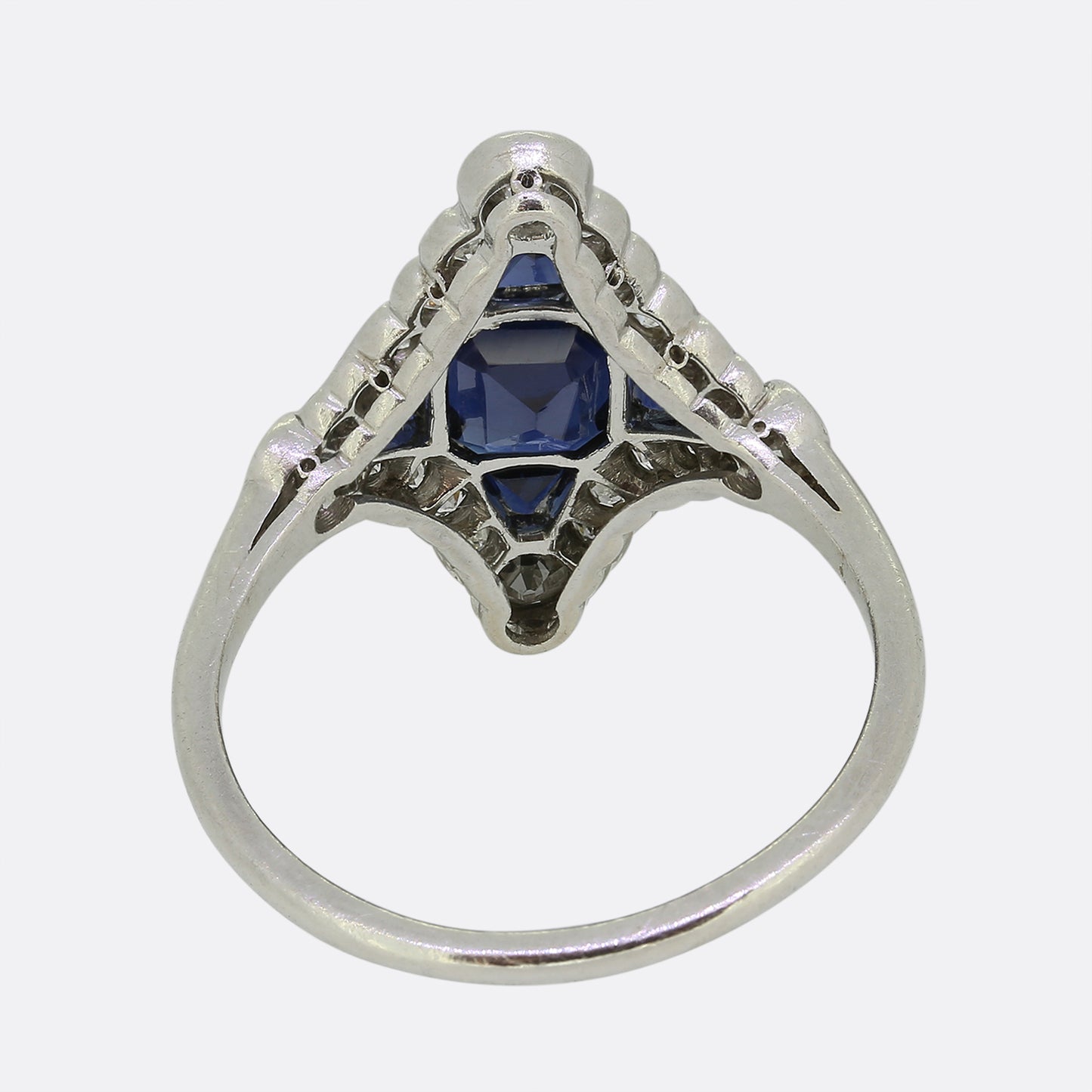 Art Deco Sapphire and Diamond Ring