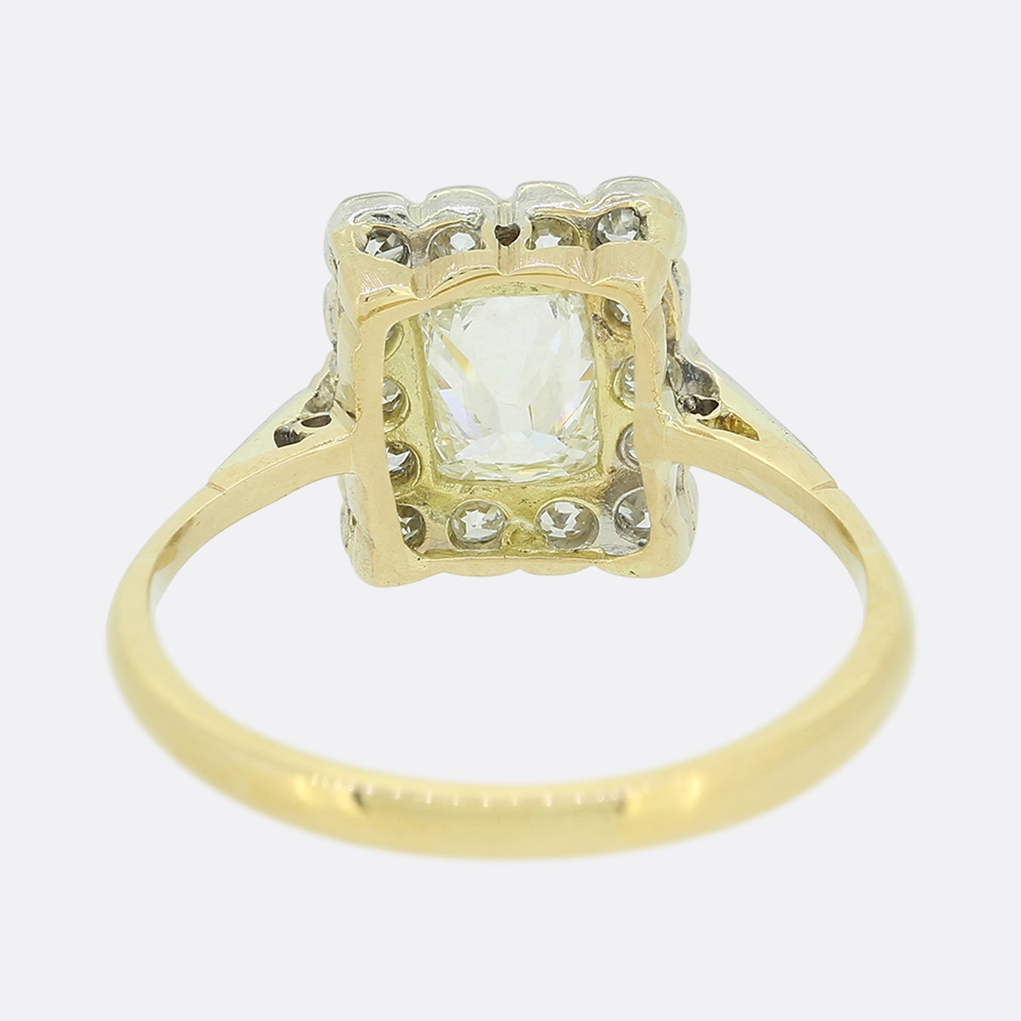 Victorian 0.65 Carat Old Cut Diamond Cluster Ring