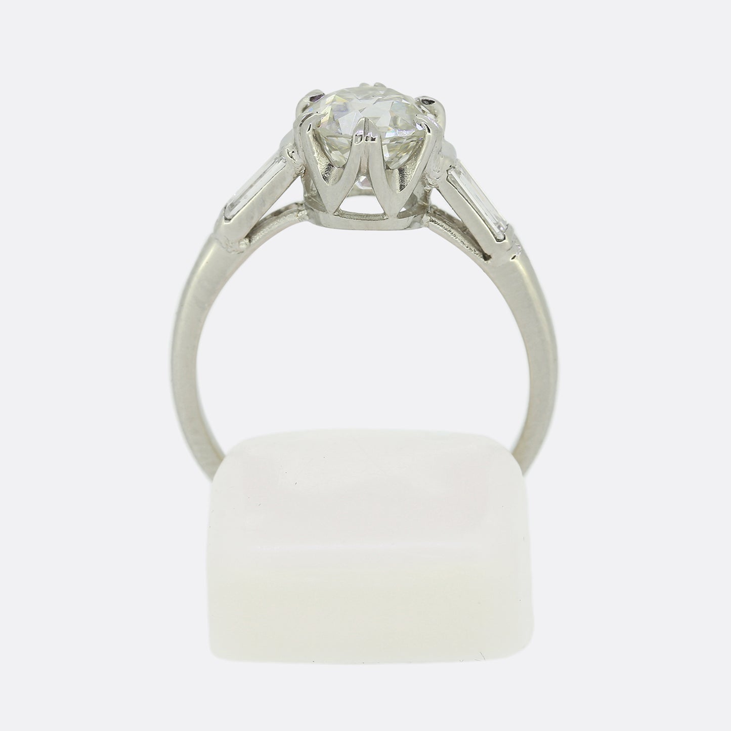 1.09 Carat Old Cut Diamond Solitaire Ring