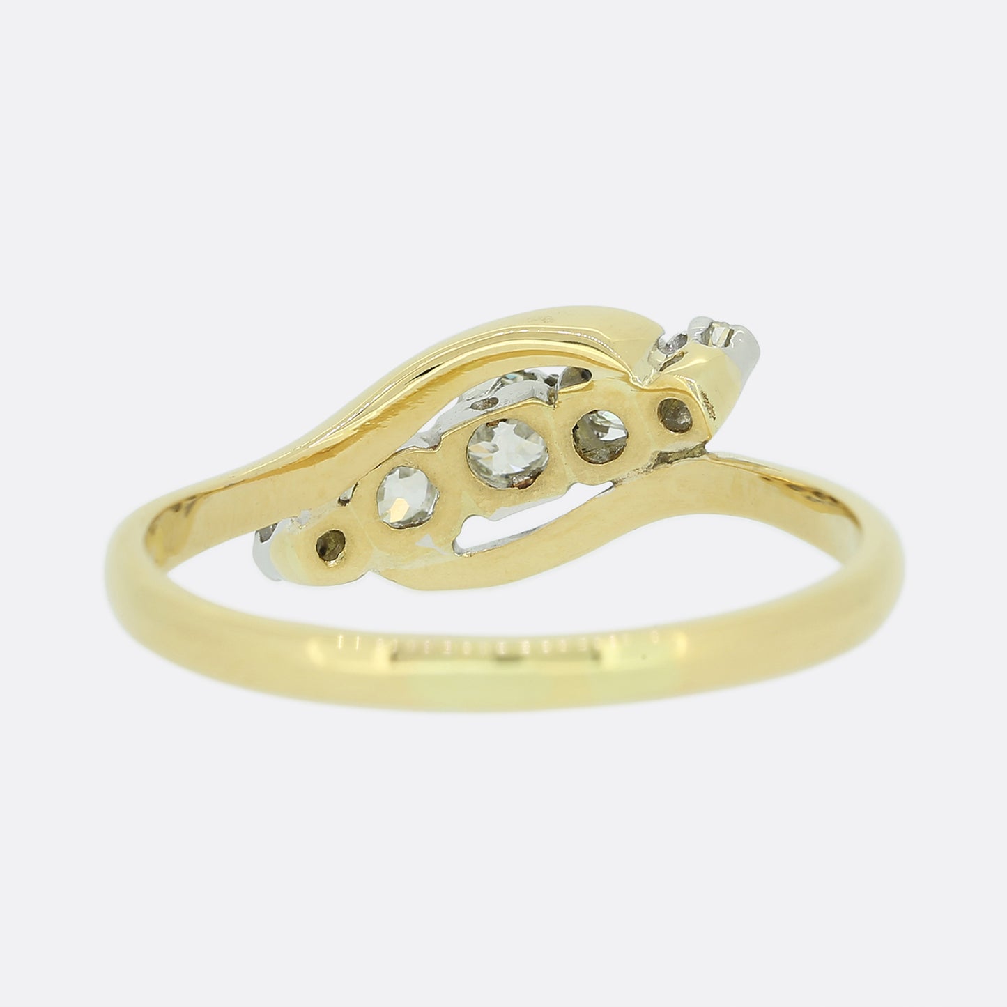 Vintage Five Stone Diamond Twist Ring