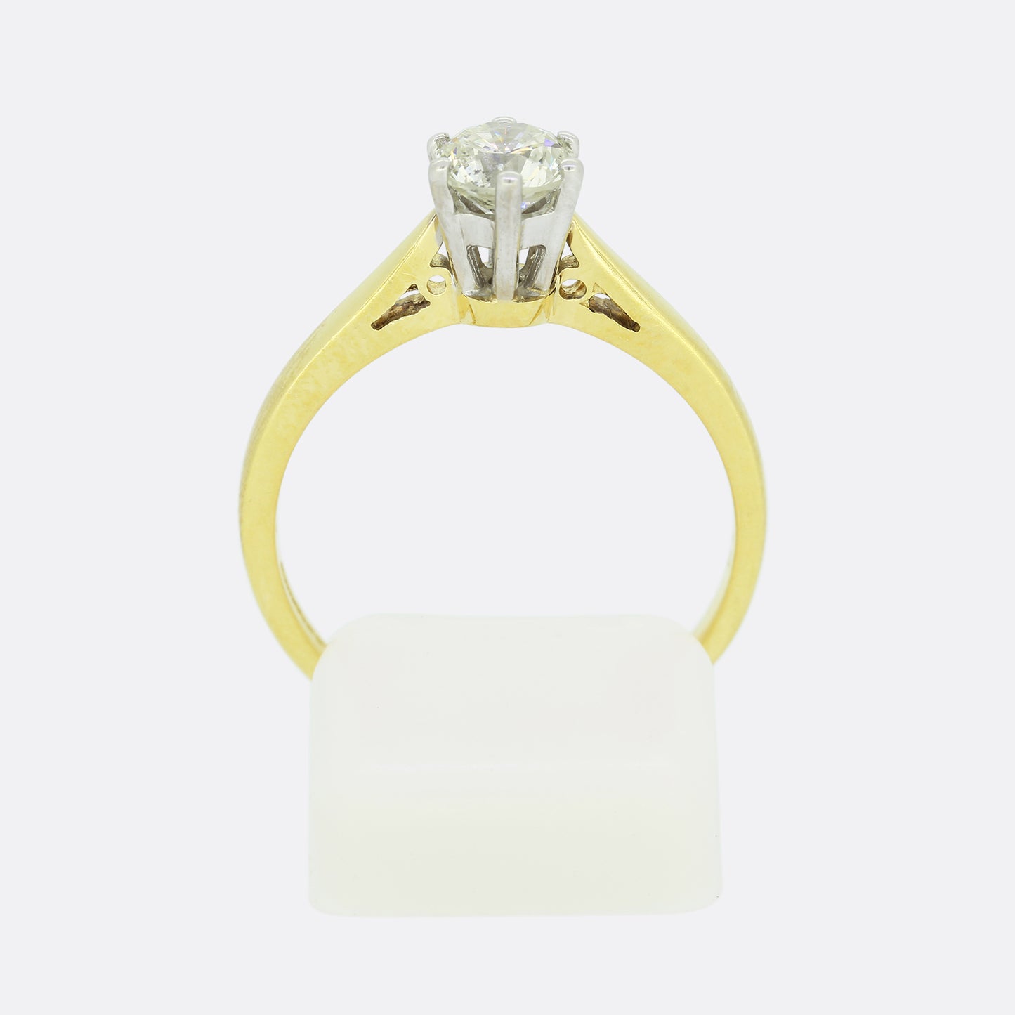 0.50 Carat Brilliant Cut Diamond Solitaire Engagement Ring