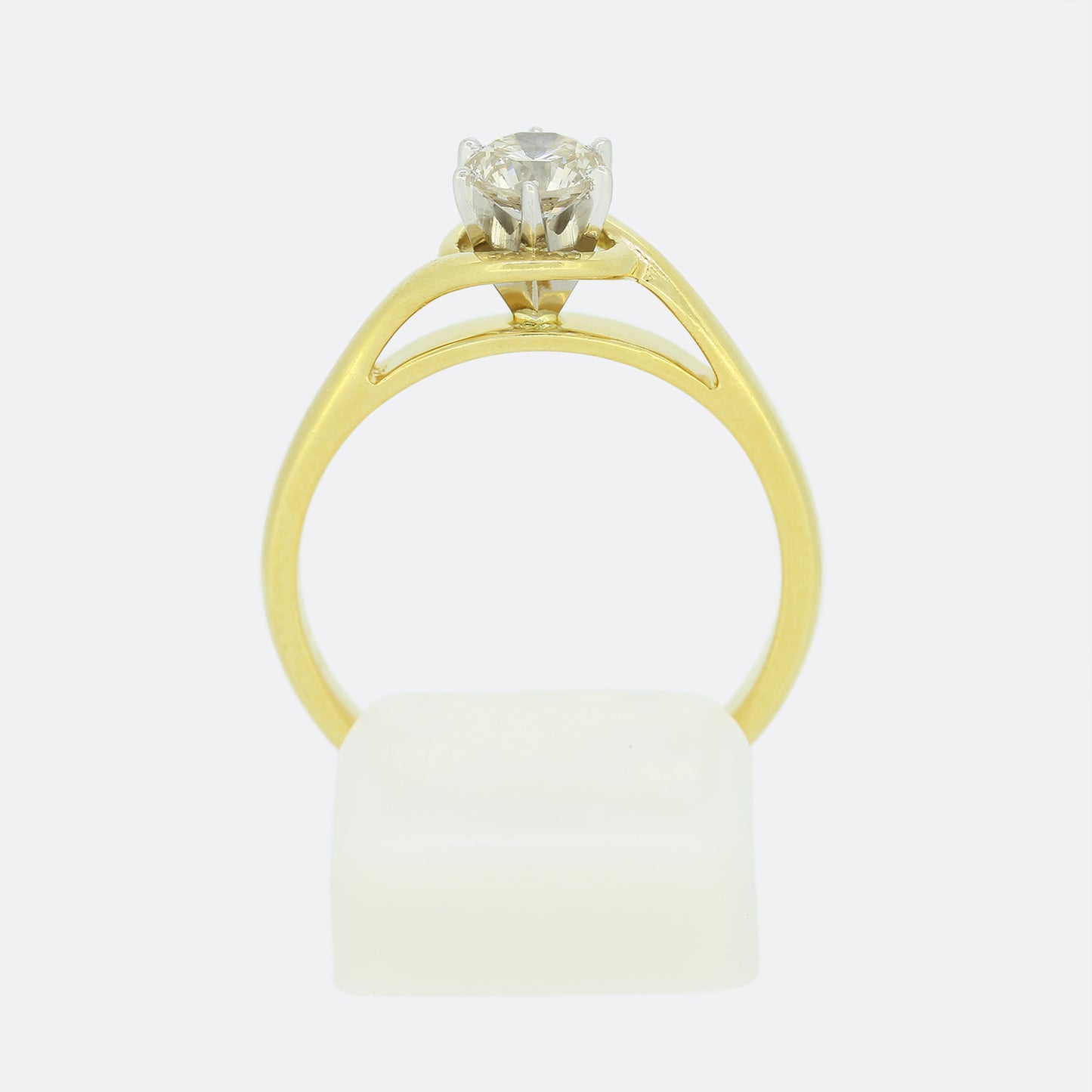 0.50 Carat Brilliant Cut Diamond Solitaire Ring