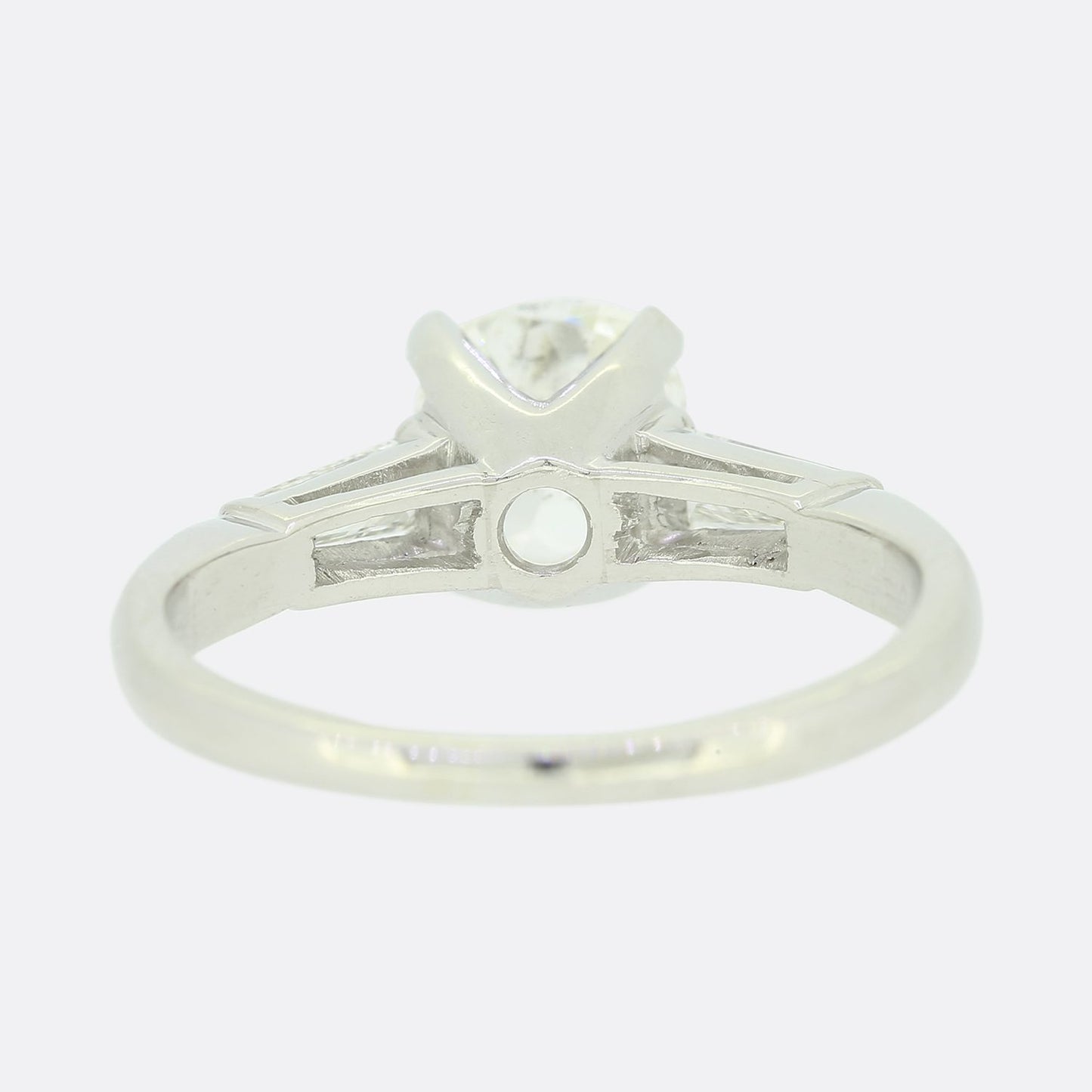 1.45 Carat Vintage Old Cut Diamond Solitaire Ring