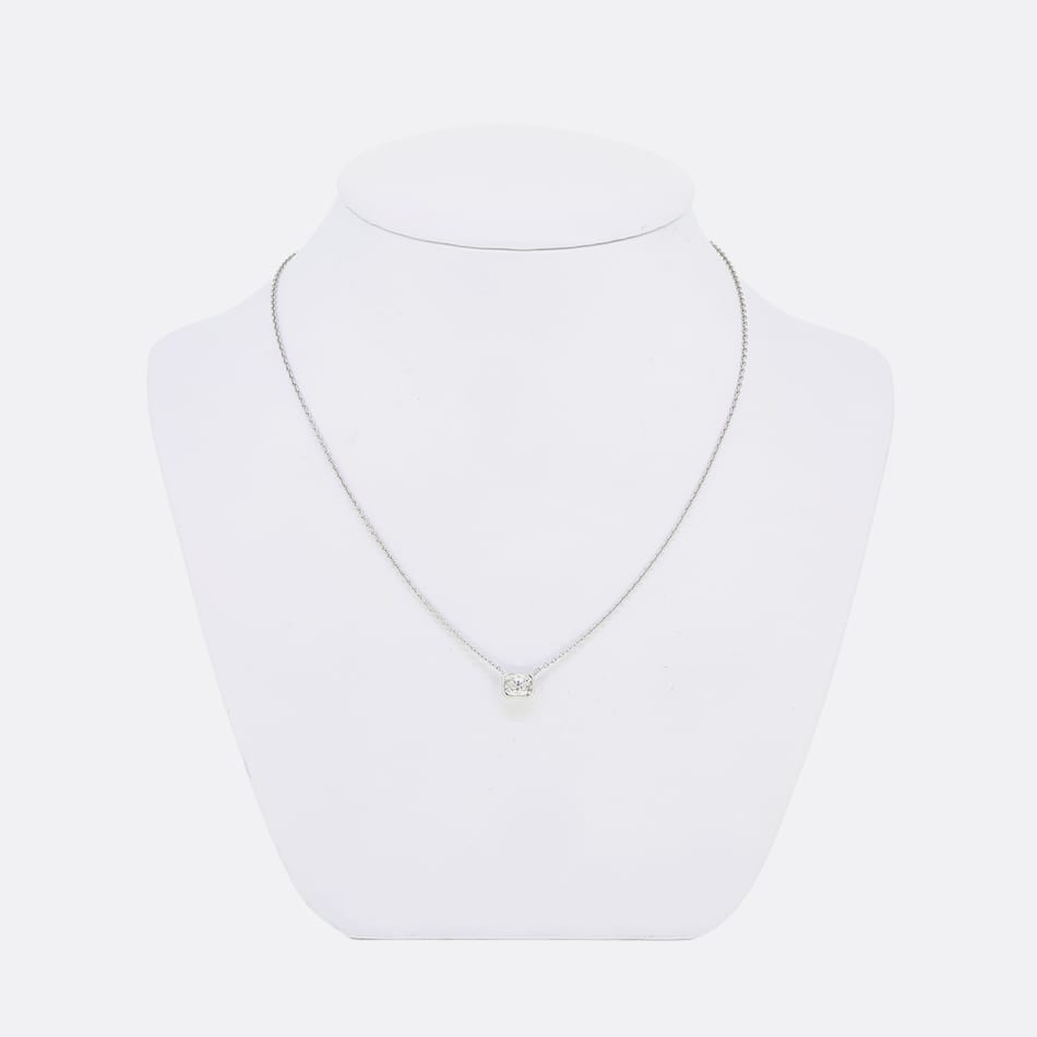 TVJ 1.02 Carat Radiant Cut Diamond Pendant