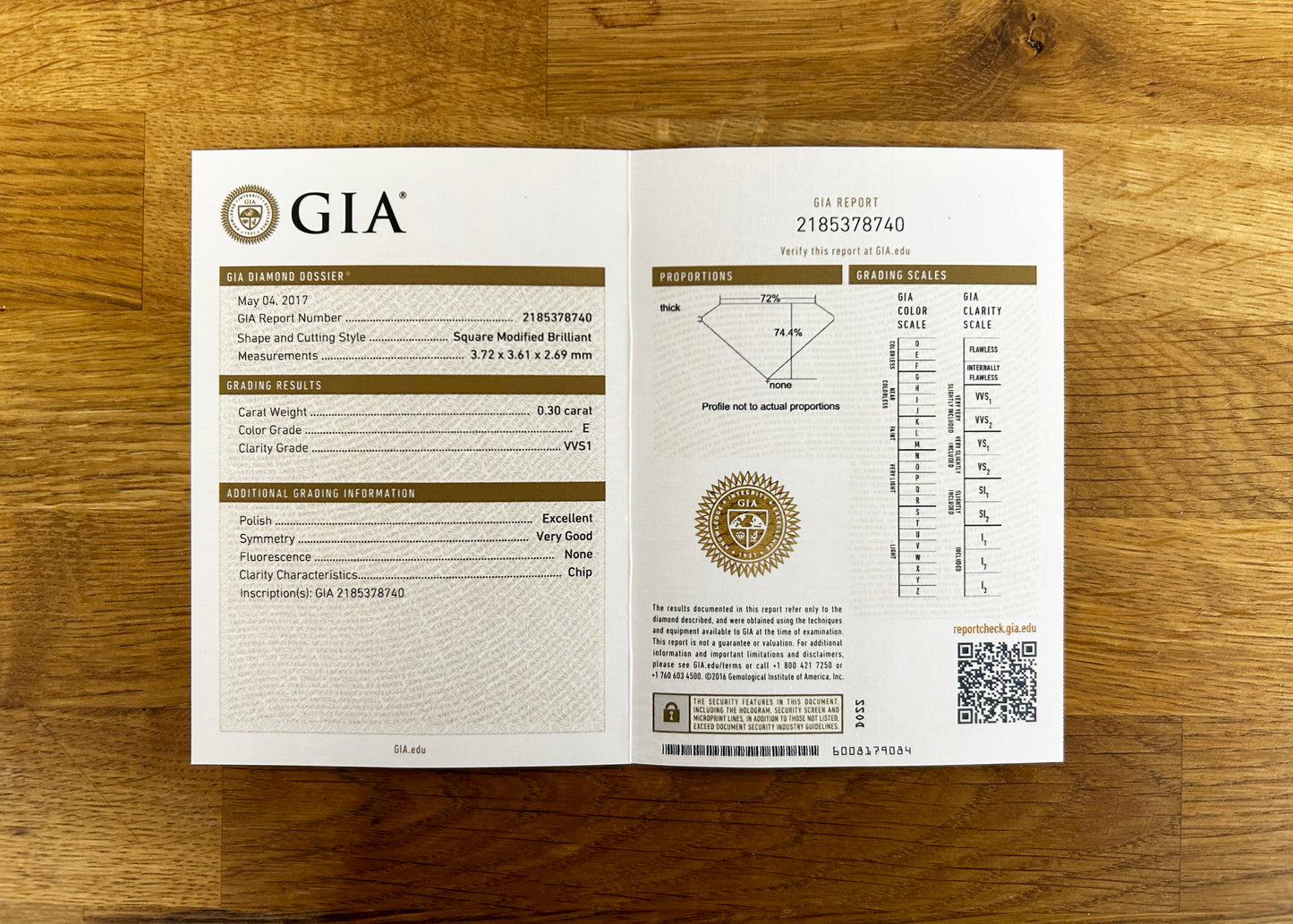 0.30 Carat Princess Cut Diamond Solitaire Ring