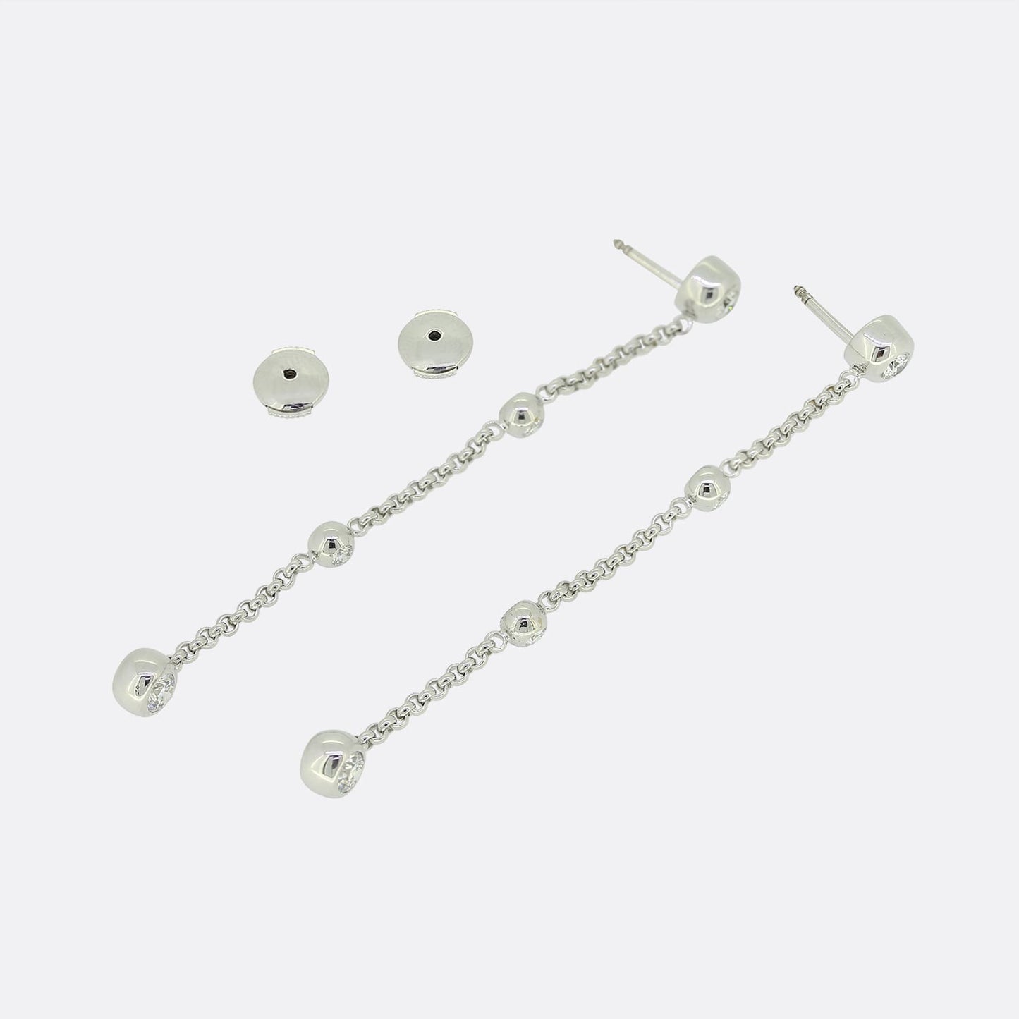 Chopard 0.85 Carat Diamond Drop Dangle Earrings