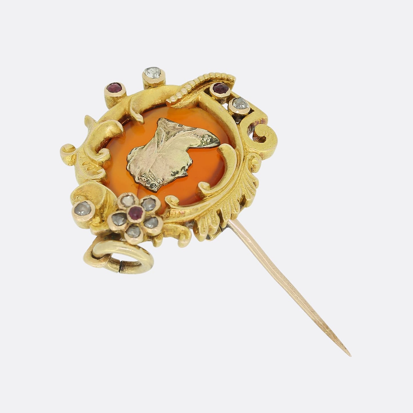 Queen Victoria Jubilee Ruby and Diamond Pendant/Brooch