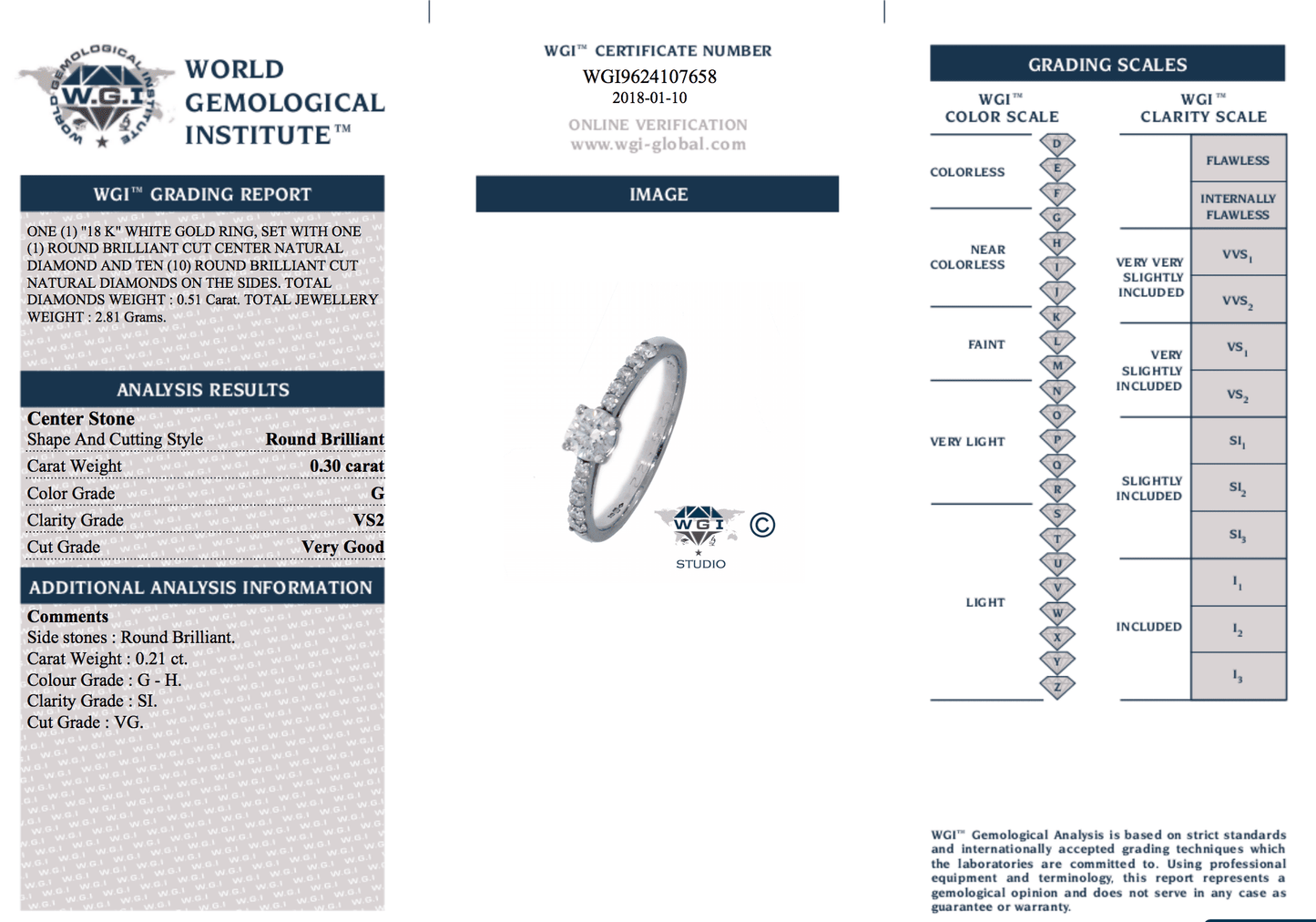 0.30 Carat Diamond Solitaire With Accents Engagement Ring