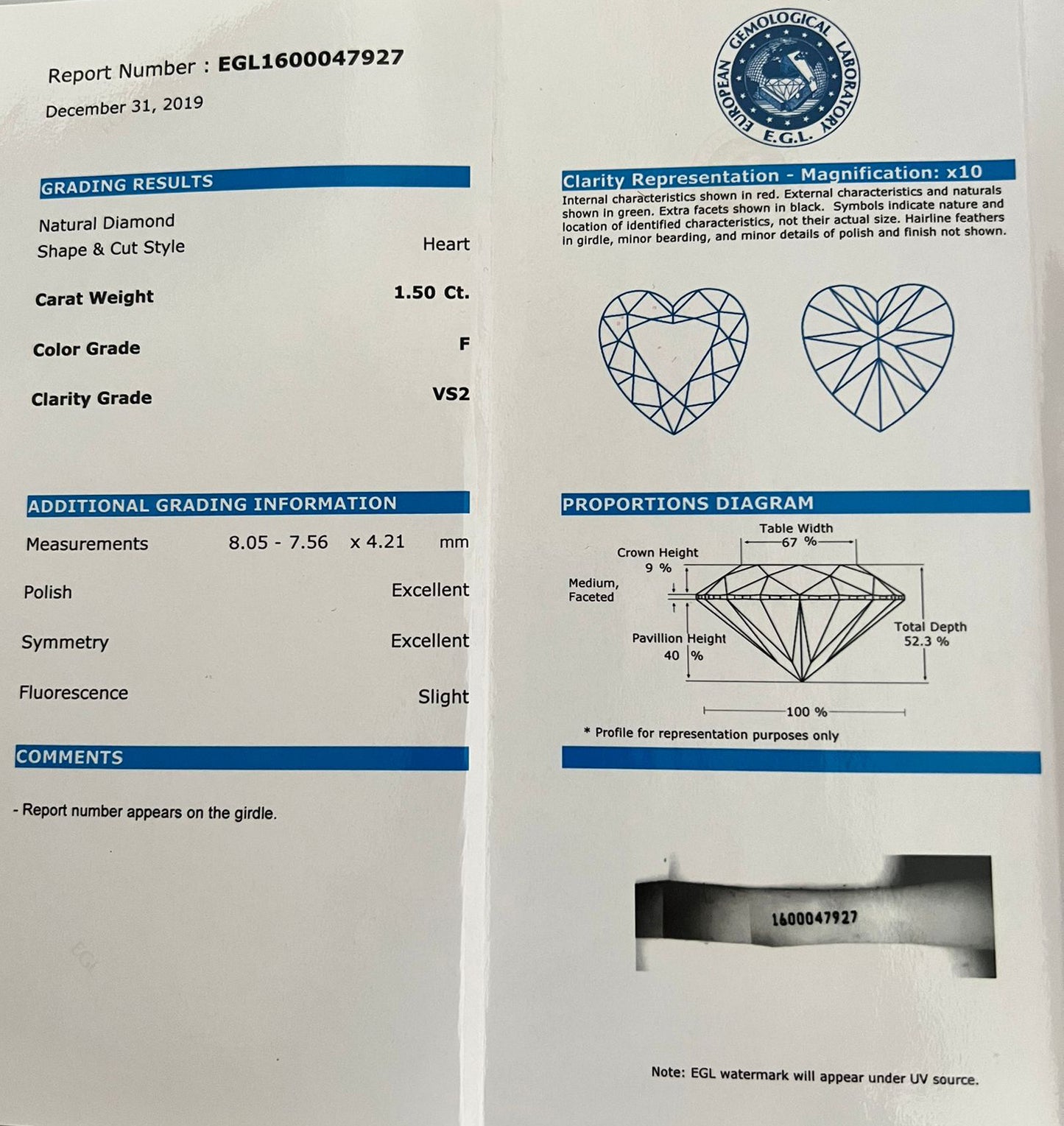 1.50 Carat Heart Shaped Diamond Pendant Necklace