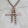 9ct Gold Bracelet - 9ct Rose Gold Edwardian Albertina T Bar Chain Bracelet