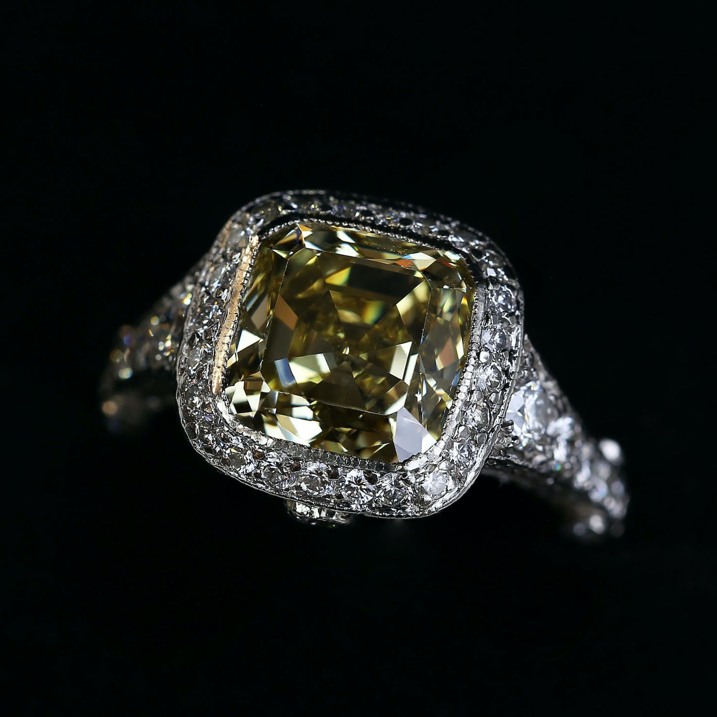 Tiffany & Co. Legacy 4.0 Carat Fancy Intense Yellow Diamond Engagement Ring