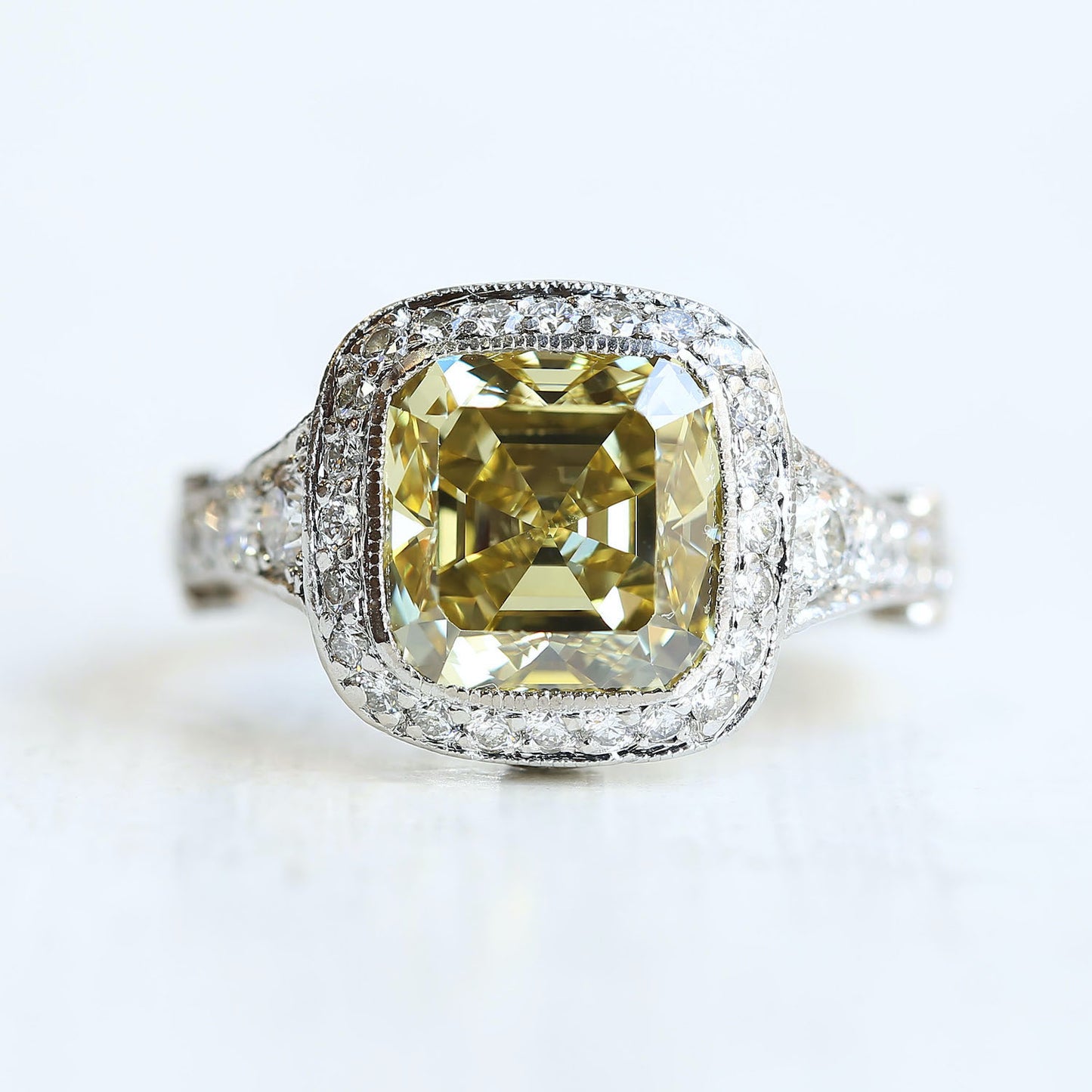 Tiffany & Co. Legacy 4.0 Carat Fancy Intense Yellow Diamond Engagement Ring