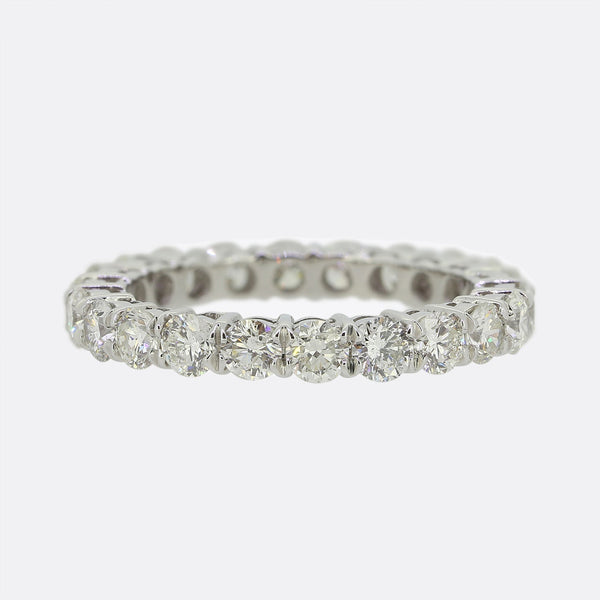 1.76 Carat Diamond Full Eternity Ring Size I 1/2