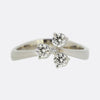 De Beers Three Stone Diamond Clover Ring