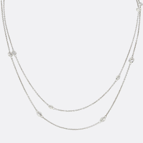 4.15 Carat Diamonds By The Yard Necklace