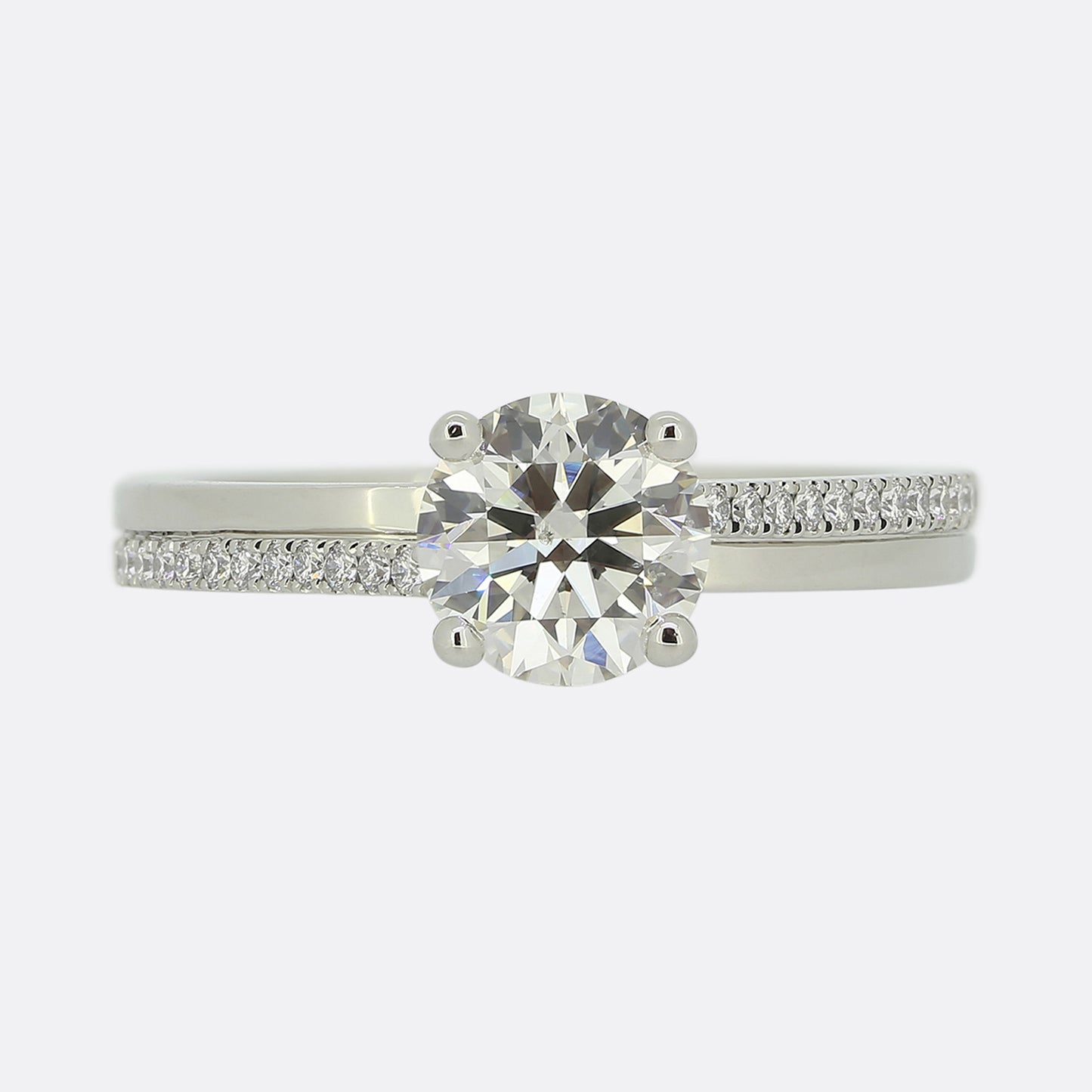De Beers 1.04 Carat Diamond Promise Solitaire Ring