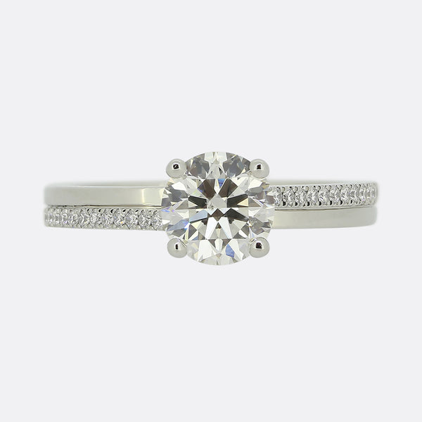 De Beers 1.04 Carat Diamond Promise Solitaire Ring