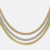 Fope Tricolour Three-Row Necklace