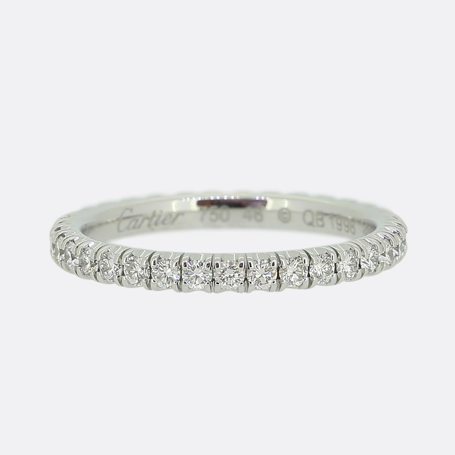 Cartier Etincelle de Cartier Diamond Eternity Ring Size H 46 The Vintage Jeweller