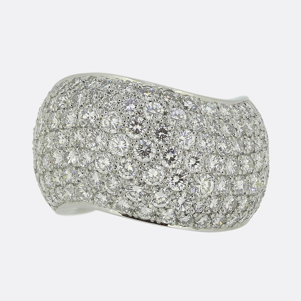 Cartier 5.00 Carat Diamond Wave Ring