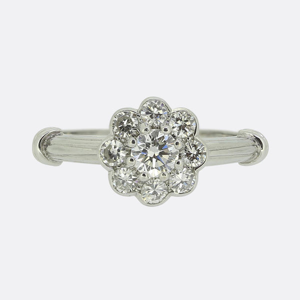 0.25 Carat Diamond Daisy Cluster Ring