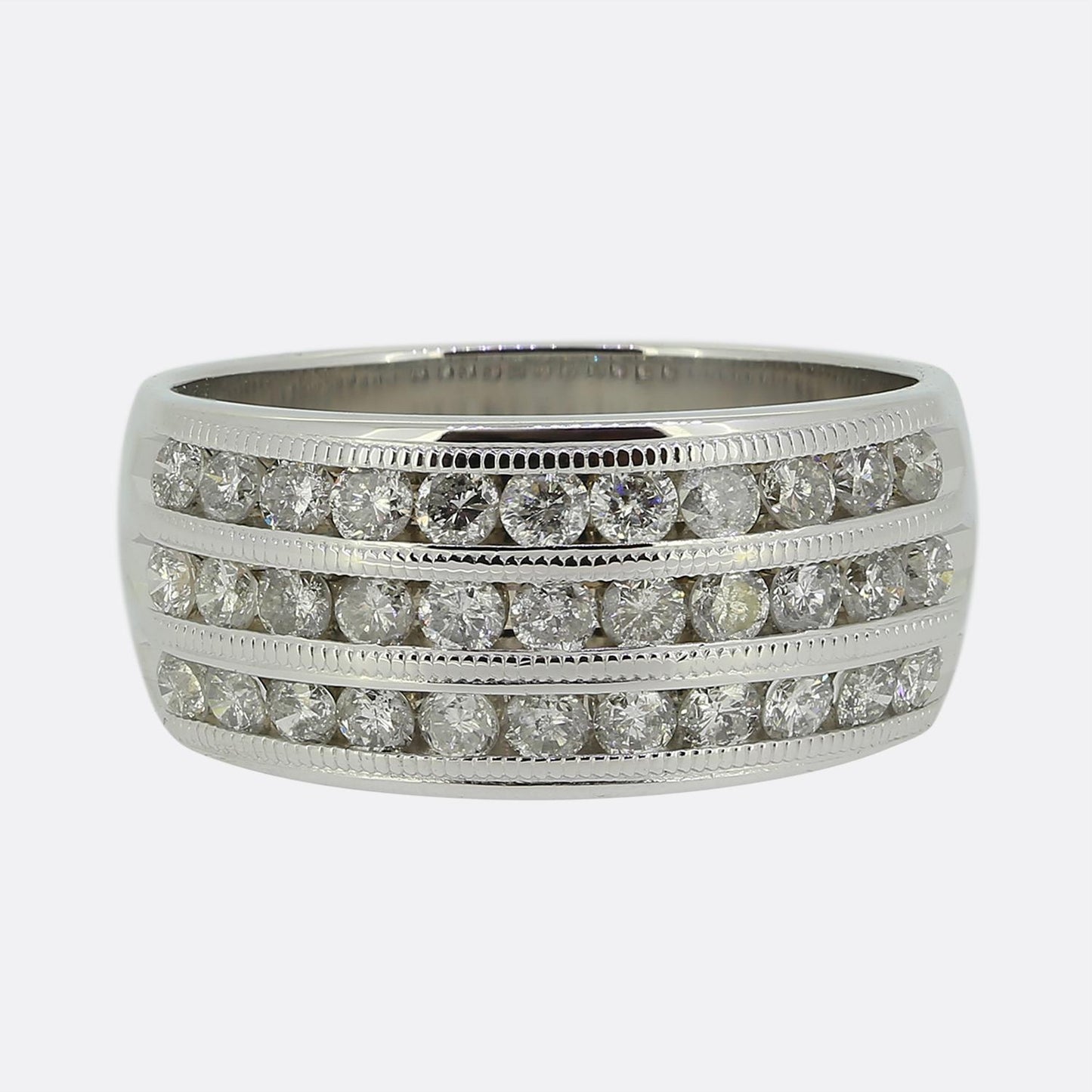 1.00 Carat Triple Layered Diamond Ring