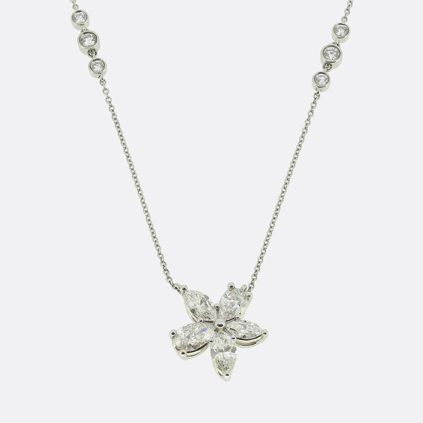 Tiffany & Co. Mixed Cluster Diamond Victoria Necklace