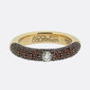 Adolfo Courrier Orange Sapphire and Diamond Band Ring
