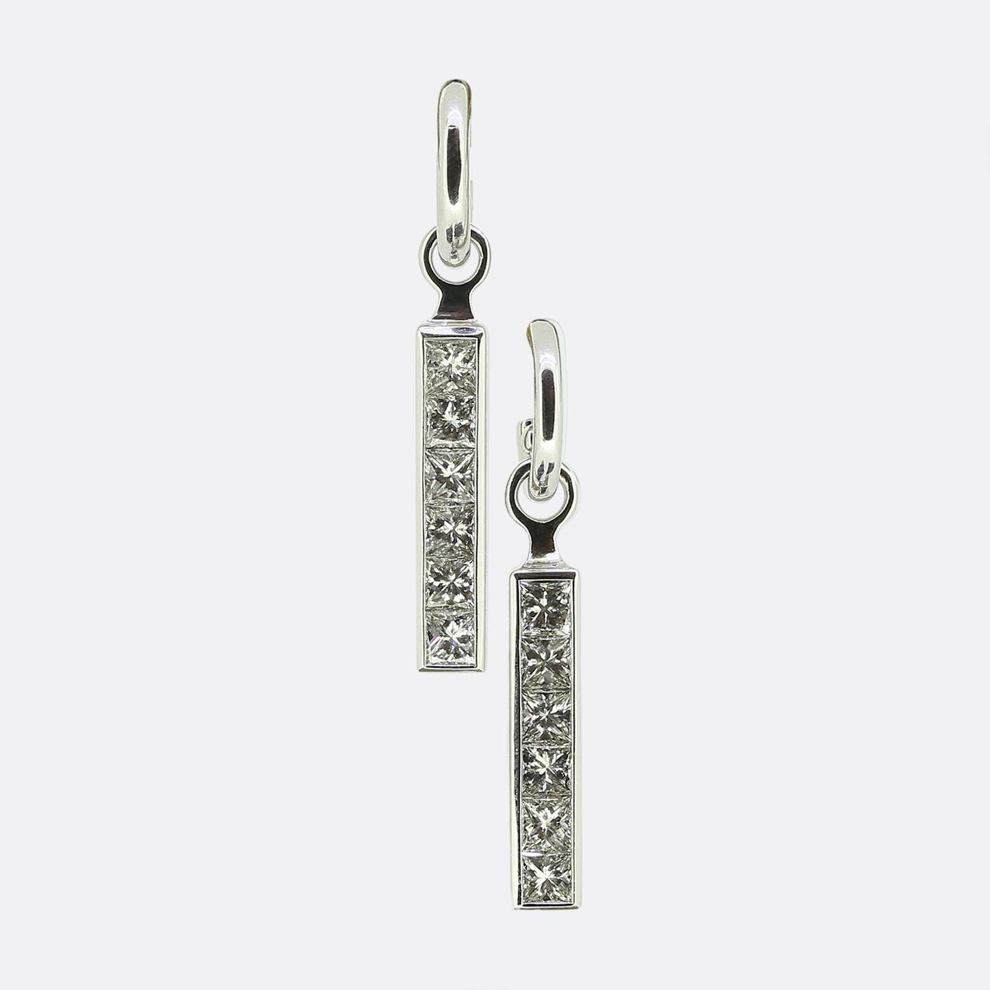 Theo Fennell Diamond Strip Earrings