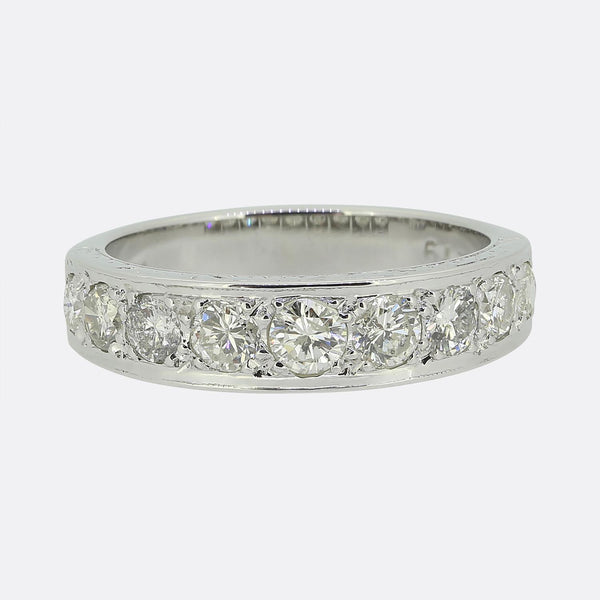 Vintage Half-Eternity Diamond Ring