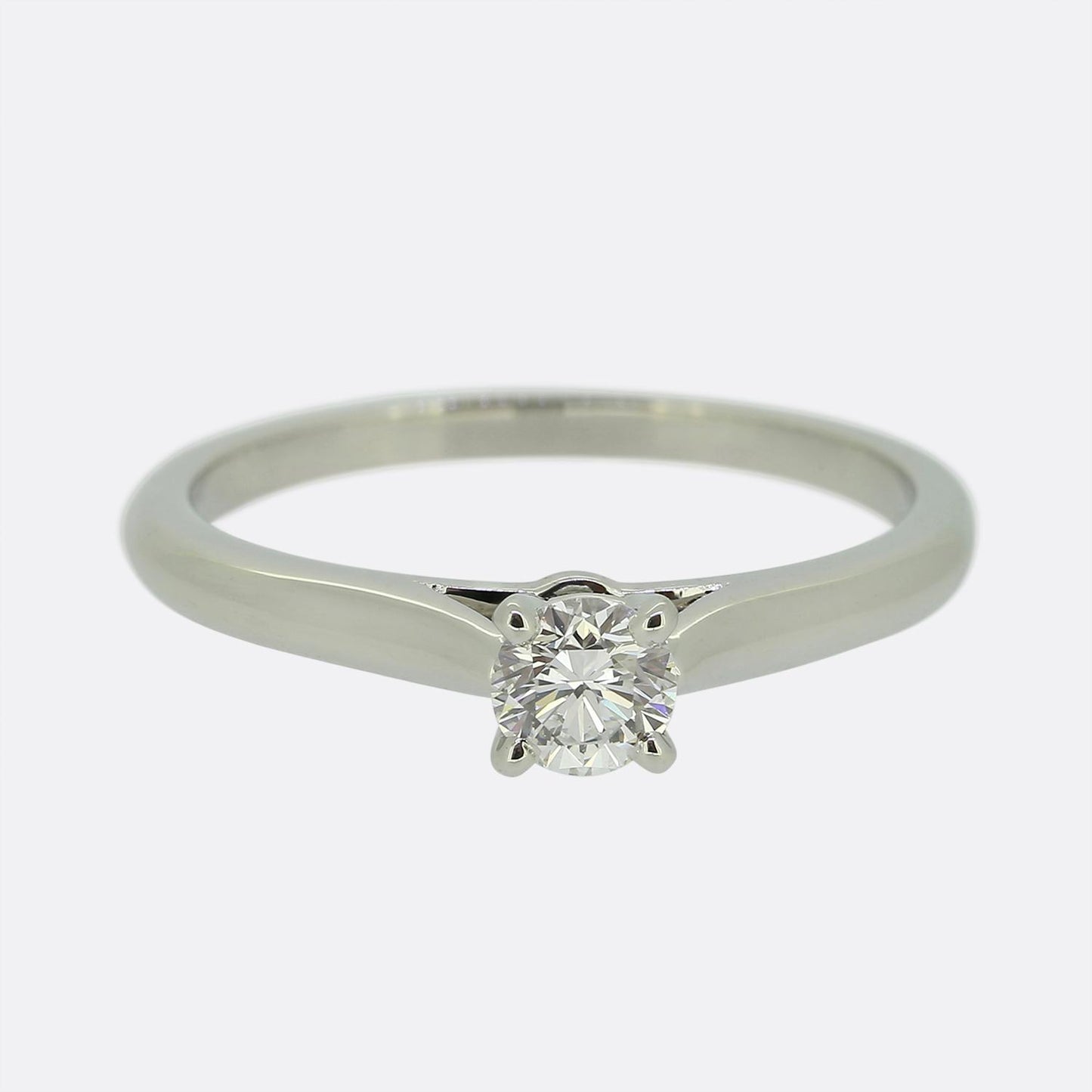 Cartier 0.20 Carat Diamond Solitaire Ring