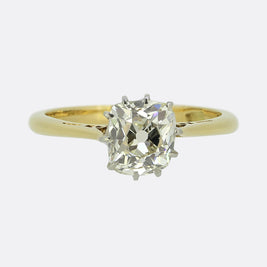 Antique 1.25 Carat Diamond Solitaire Ring