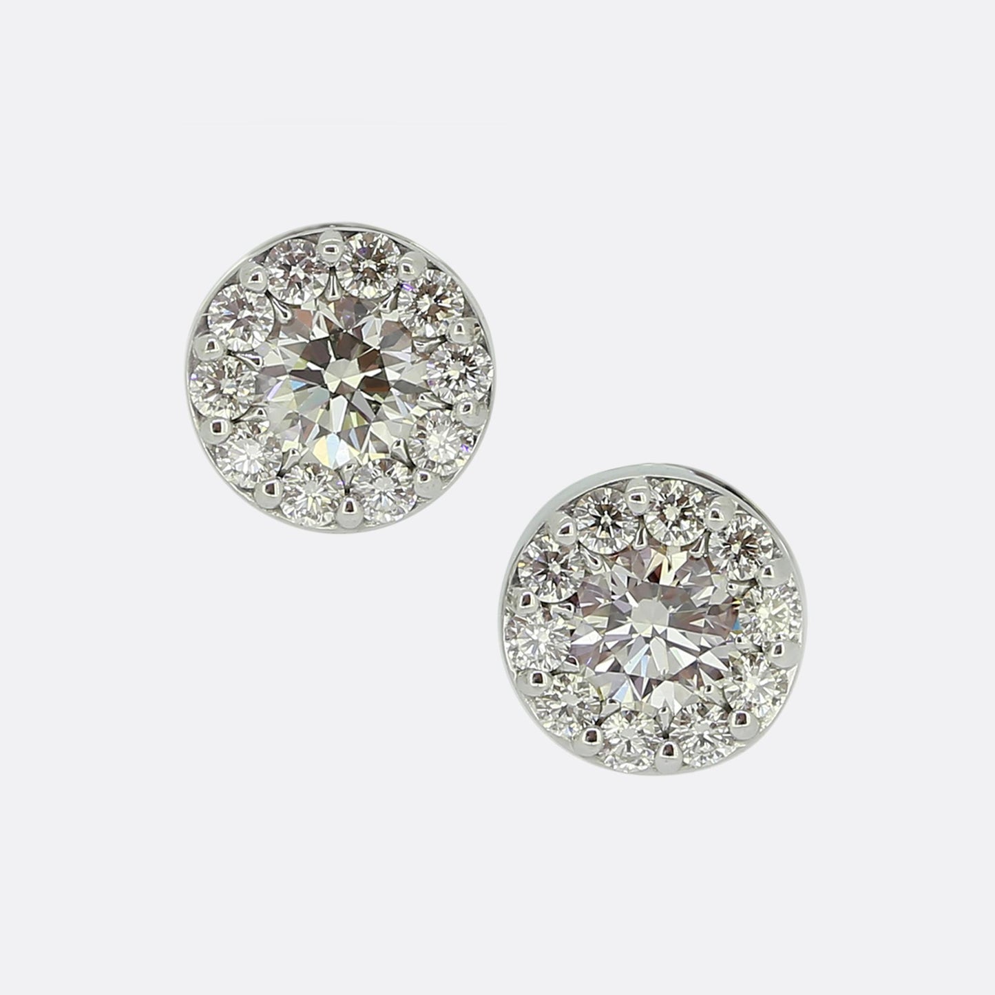 Hearts on Fire Fulfillment Diamond Halo Earrings