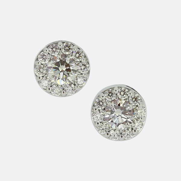 Hearts on Fire Fulfillment Diamond Halo Earrings