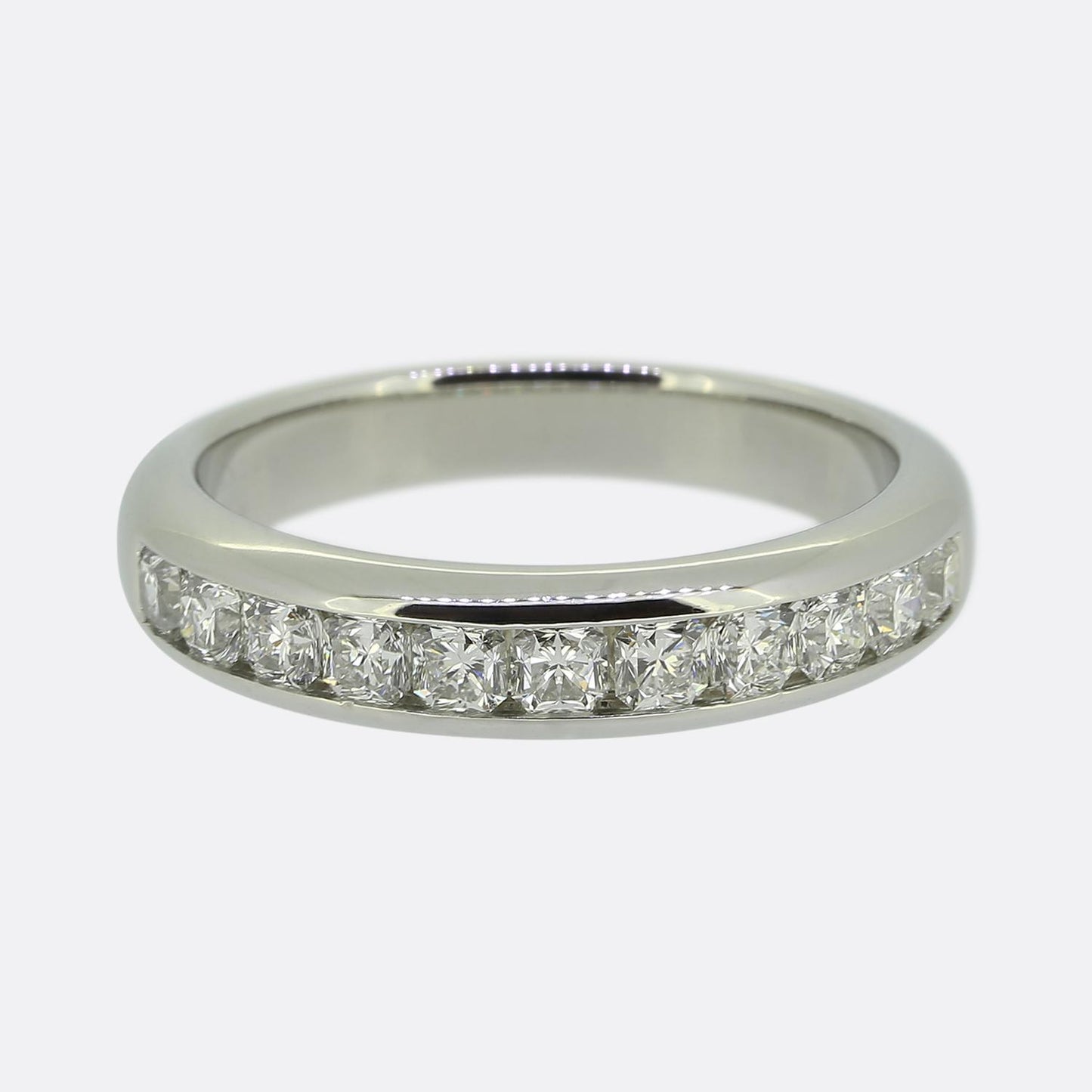 Tiffany & Co. 0.55 Carat Lucida Diamond Half-Eternity Ring