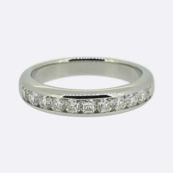 Tiffany & Co. 0.55 Carat Lucida Diamond Half-Eternity Ring