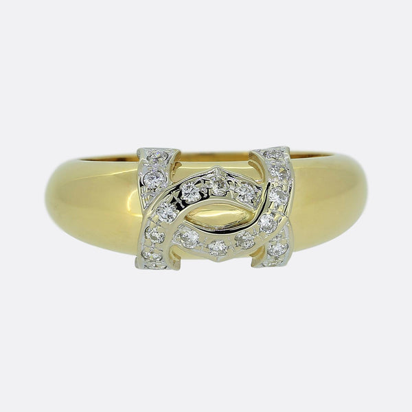 Cartier Diamond Double C Ring