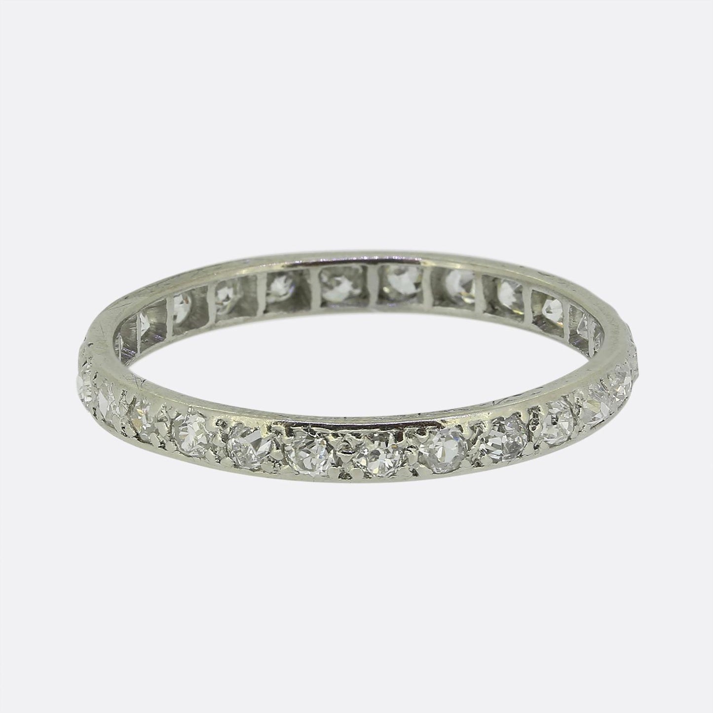 Edwardian Old Cut Diamond Full-Eternity Ring Size N (54)