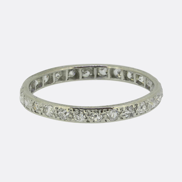 Edwardian Old Cut Diamond Full-Eternity Ring Size N (54)