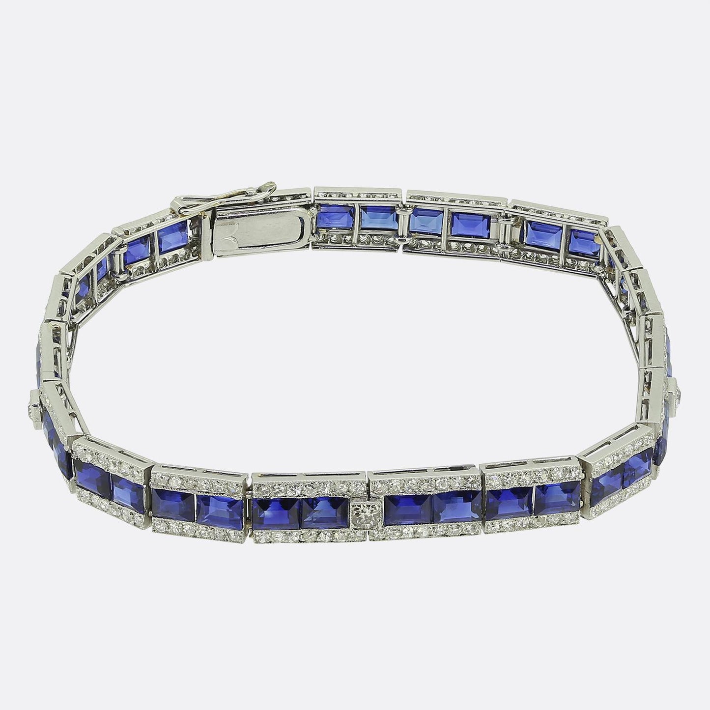 Art Deco Sapphire and Diamond Bracelet