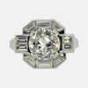 Late Art Deco 1.80 Carat Diamond Ring