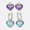 Kiki McDonough Topaz Amethyst and Diamond Detachable Earrings