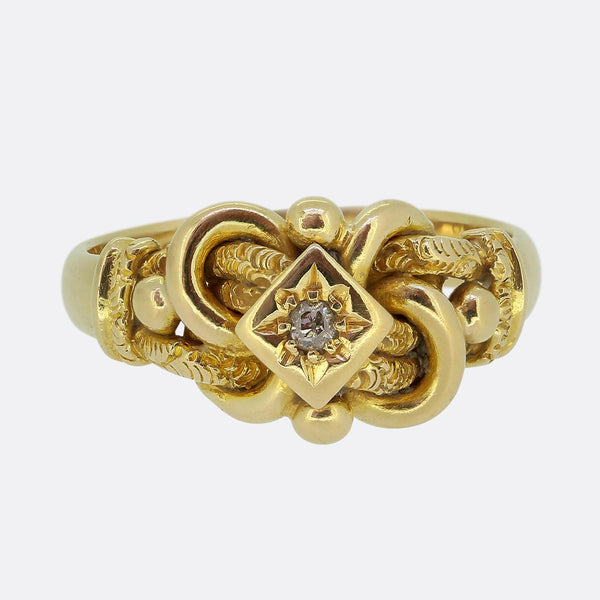 Antique Diamond Knot Ring